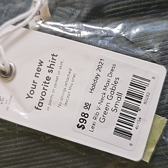 Marine layer Lexi Rib V-Neck Maxi Dress in green - Picture 5 of 5